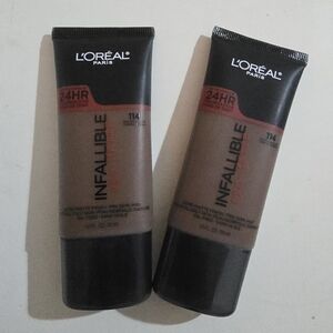(2) L'Oreal Infallible Pro-Glow Foundation - 114 Rich Chocolate